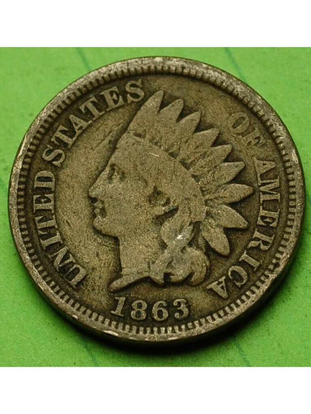 W600 1863 Indian Head Cent Penny 1c - Check Out Our Store ⚔⚔CIVIL WAR ERA⚔⚔
